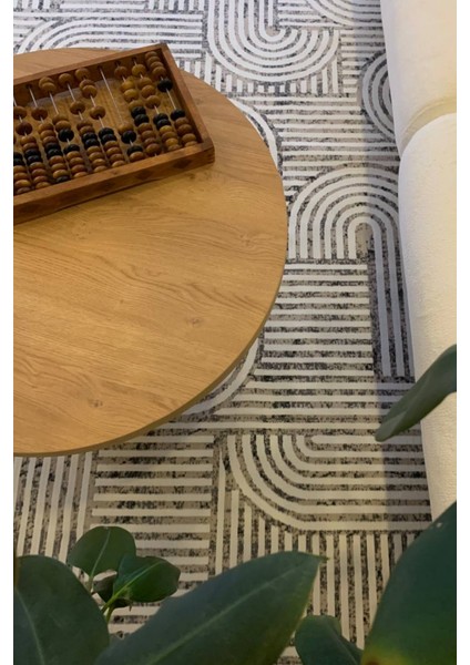 Herat Yıkanabilir Dokuma Kaymaz Taban Gri Halı Yolluk Kilim - HR133 fiyatları