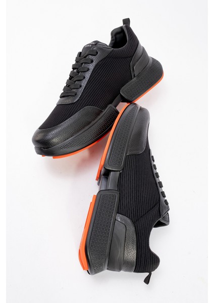 Erkek Yüksek Taban Bağcıklı Deri Comfort Sneaker modelleri