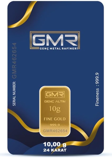 10 Gr 24 Ayar 999.9 Milyem Gmr Gram Altın