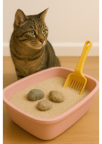 Doğal Koku Önleyici Kedi Kumu Taşı