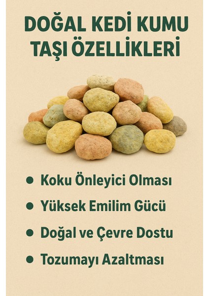 Doğal Koku Önleyici Kedi Kumu Taşı modelleri