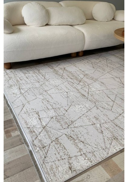 Herat Yıkanabilir Dokuma Kaymaz Taban Kahverengi Halı Yolluk Kilim - HR111