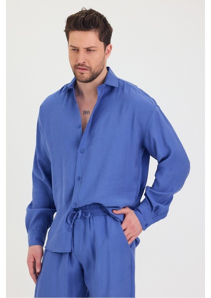 Erkek Oversize Rahat Kalıp Gömlek-Pantolon Alt-Üst Takım modelleri