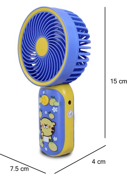 YS906 Mini Şarj Edilebilir Kişisel Fan Güçlü Hava Akışı Taşınabilinir Mini Vantilatör