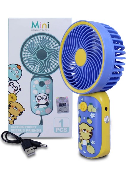 YS906 Mini Şarj Edilebilir Kişisel Fan Güçlü Hava Akışı Taşınabilinir Mini Vantilatör