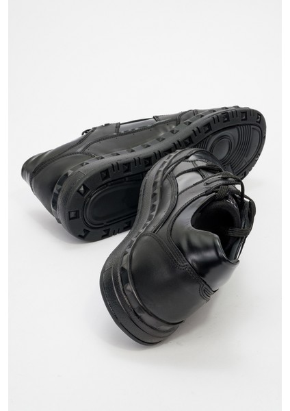 Erkek Kalın Taban Bağcıklı Comfort Casual Ayakkabı Gerçek Deri modelleri