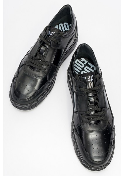 Erkek Kalın Taban Bağcıklı Comfort Casual Ayakkabı Gerçek Deri fırsatları