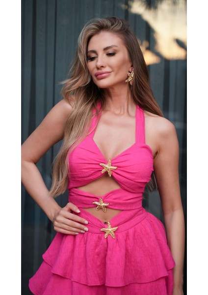 Pembe Yıldız Tokalı Elbise indirimleri