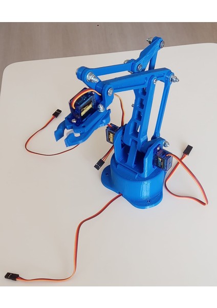 Arduino Robot Kol Kiti 3D Baskı Birleşmiş Halde Robot Kol indirimleri