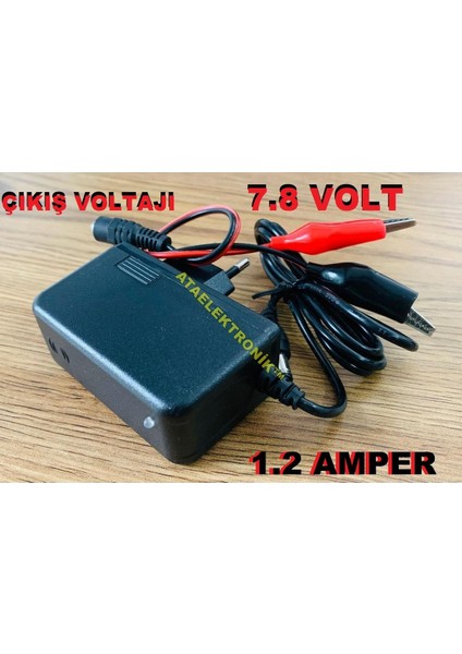 Ataelektronik Çocuk Oyuncak Için 6 Volt 12 Amper Akü 6V 12AH ve Şarj