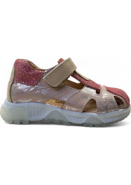 189 Kız Çocuk Okul Öncesi Deri Korseli Sandalet