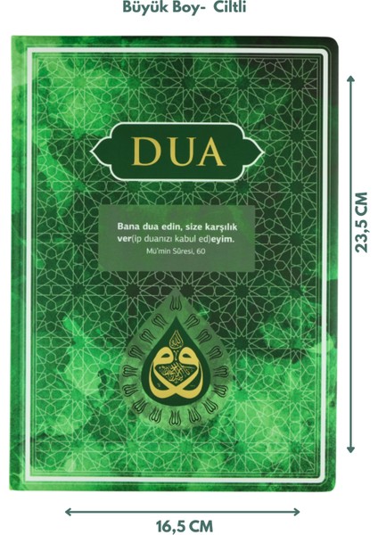 Dua Evrad-I Şerife) Büyük Boy - Arapça+Türkçe - Yeşil fiyatları