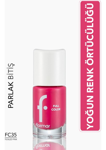 Full Color Yoğun Pigmentli Parlak Oje (FC35 Tickled Pink) 8690604313259