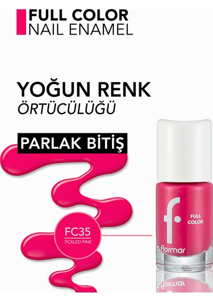 Full Color Yoğun Pigmentli Parlak Oje (FC35 Tickled Pink) 8690604313259