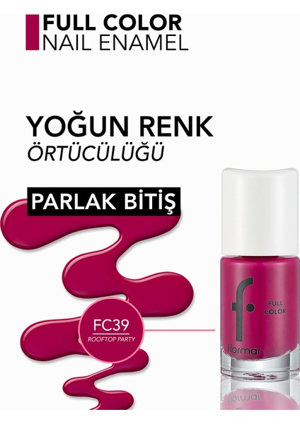 Full Color Yoğun Pigmentli Parlak Oje (FC39 Rooftop Party) 8690604379927