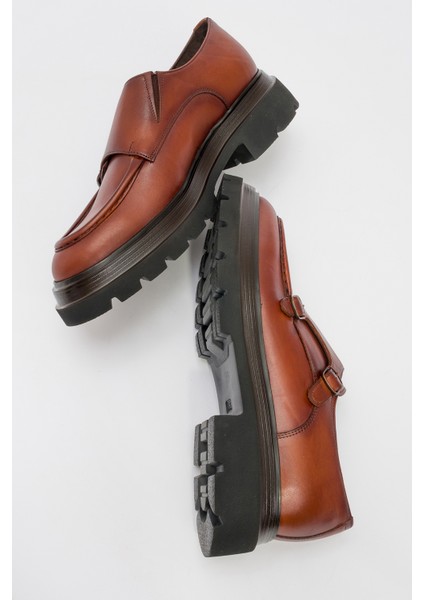 20236 Erkek Tokalı Kalın Taban Deri Klasik Ayakkabı fiyatları