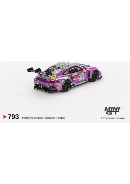 1:64 Porsche 911 Gt3 R #27 Hubauto 2023 Macau Gp Koleksiyon Model Araba