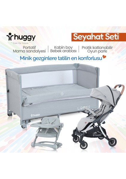 3 In 1 Yeni Doğan Seti Travel Sistem Bebek Arabası + Oyun Parkı + Mama Sandalyesi