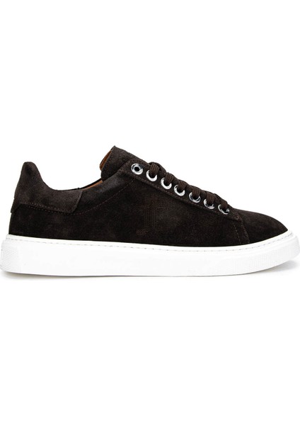 Erkek Hakiki Deri Kahverengi Süet Sneakers & Spor Ayakkabı 04 4502-42 Erk Ayk Y25 Kahve Suet