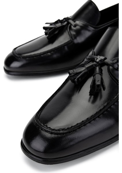 Erkek Hakiki Deri Siyah Açma Loafer Ayakkabı 987 164K Erk Ayk Y25 Sıyah Acma fırsatları