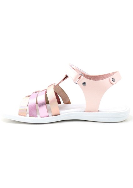Bellini Hakiki Deri Pembe Fuşya Vaketa Kız Çocuk Sandalet modelleri