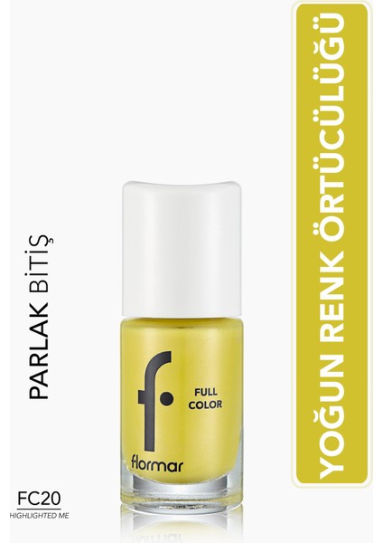 Full Color Yoğun Pigmentli Parlak Oje (FC20 Highlighted Me) 8690604310562