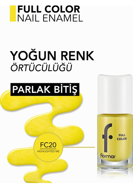 Full Color Yoğun Pigmentli Parlak Oje (FC20 Highlighted Me) 8690604310562