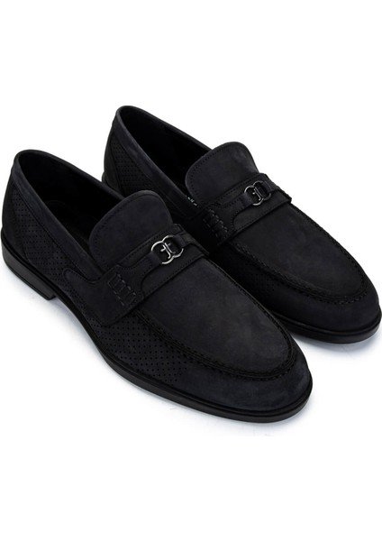 Erkek Hakiki Deri Siyah Nubuk Loafer Ayakkabı 1008 3478 Erk Ayk Y25 Sıyah Nbk fiyatları