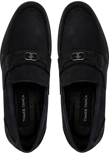 Erkek Hakiki Deri Siyah Nubuk Loafer Ayakkabı 1008 3478 Erk Ayk Y25 Sıyah Nbk indirimleri