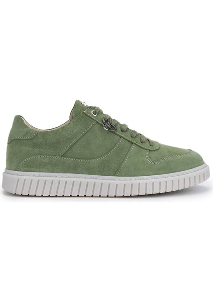 Erkek Hakiki Deri Yeşil Sneakers & Spor Ayakkabı 352 22234 Erk Ayk Y25 Yesıl Suet