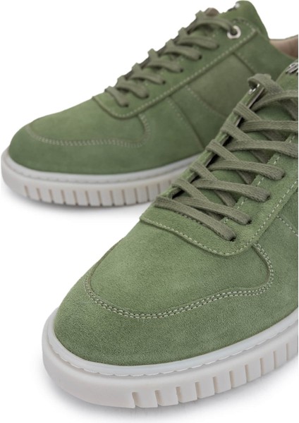 Erkek Hakiki Deri Yeşil Sneakers & Spor Ayakkabı 352 22234 Erk Ayk Y25 Yesıl Suet