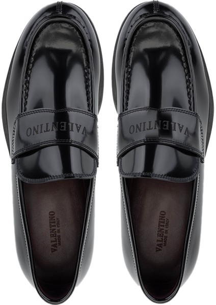 Valentıno Erkek Hakiki Deri Siyah Loafer Ayakkabı 667 20834 Erk Ayk Y25 Nero