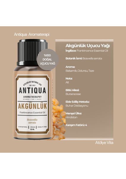 Akgünlük Uçucu Yağı 10 ml (%100 Saf /seyreltilmemiş Ürün)