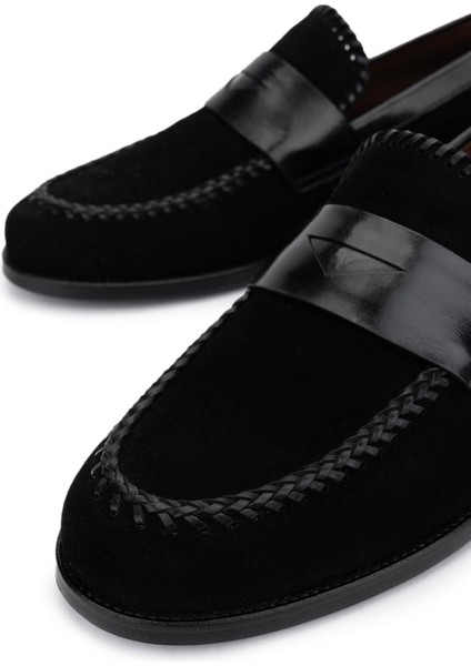 Erkek Hakiki Deri Siyah Süet Klasik Ayakkabı 477 72401 Erk Ayk Y25 Sıyah Suet modelleri