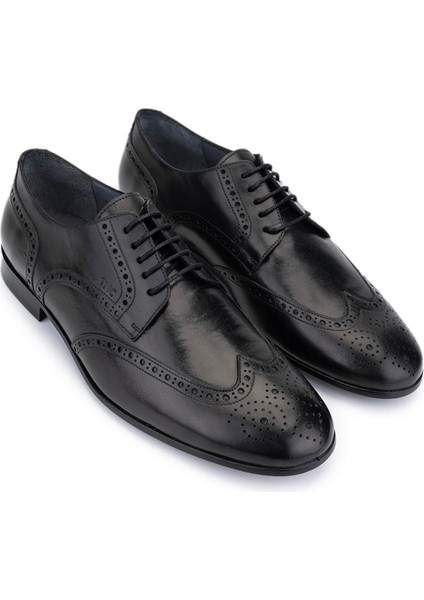 Erkek Hakiki Deri Siyah Klasik Ayakkabı 987 126 Erk Ayk SK24-25 Sıyah fiyatları