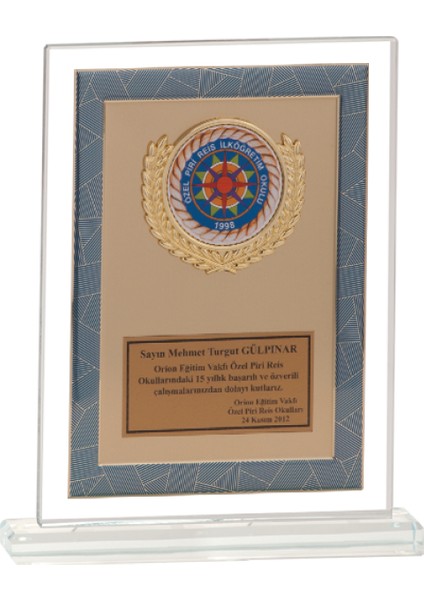 - Cam Plaketler - CM-035 A - 18X21 cm