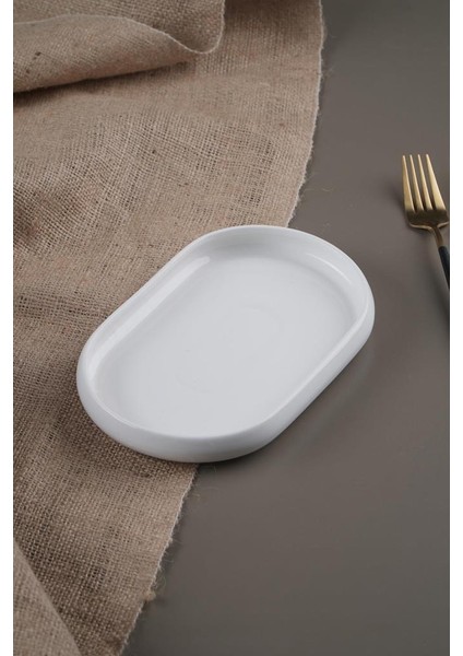 Bianco Perla 3 Adet Porselen Oval Kayık Tabak - 20 cm SCT-21-0229