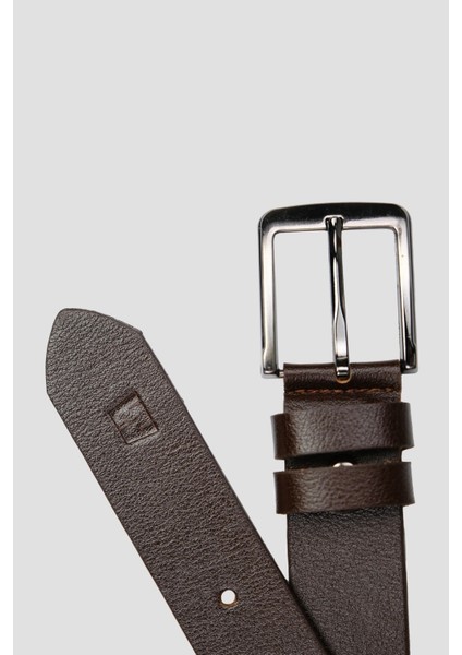 4060 Hakiki Deri Desenli Premium Tek Kat Manda Erkek Kemer Kahverengi fırsatları