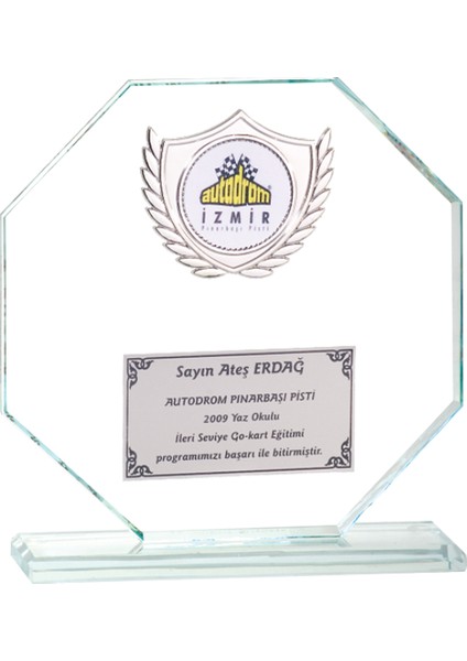 - Cam Plaketler - CM-017 B - 18X19 cm