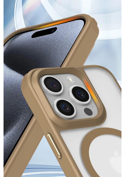 Iphone 16 Pro Max Kılıf Enka Magsafe Silikon Kılıf - Desert Gnzrz