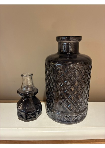 Turin Art Karaf, Cam Karaf, Viski Şarap Şişesi, Lüks Karaf Sürahi