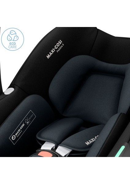 Pebble S Adac'lı Isofix Bazalı Ana Kucağı ve Bebek Oto Koltuğu 0-13 kg Tonal Black