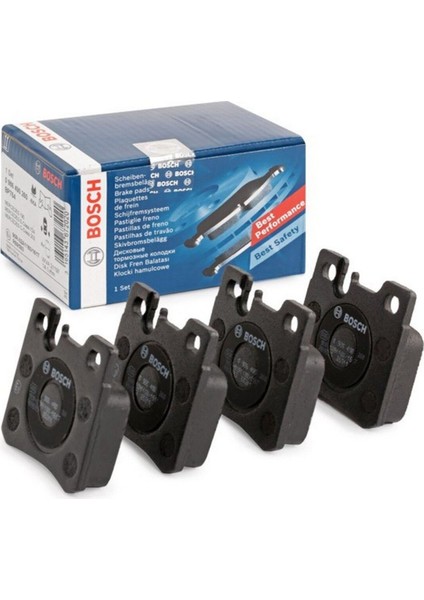 Diskli fren balatası seti; arka MERCEDES 190 E 2.5-16 Evolution II 5/1990 - 8/1993 173 kW 201 modelleri