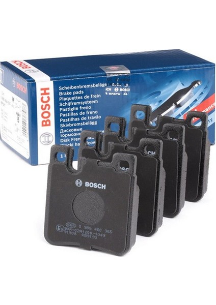 Diskli fren balatası seti; arka MERCEDES S 350 Turbodiesel 6/1993 - 6/1996 100.0 - 110.0 kW 140 modelleri