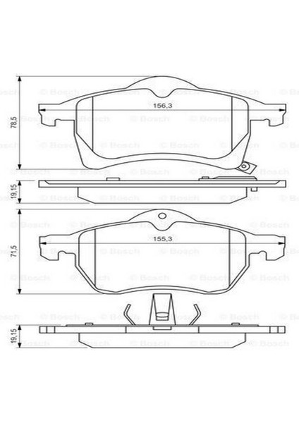 Fren Balatası Seti; Ön Opel Astra 2.0 Dt Caravan 2/1998 - 8/2000 60 Kw T98