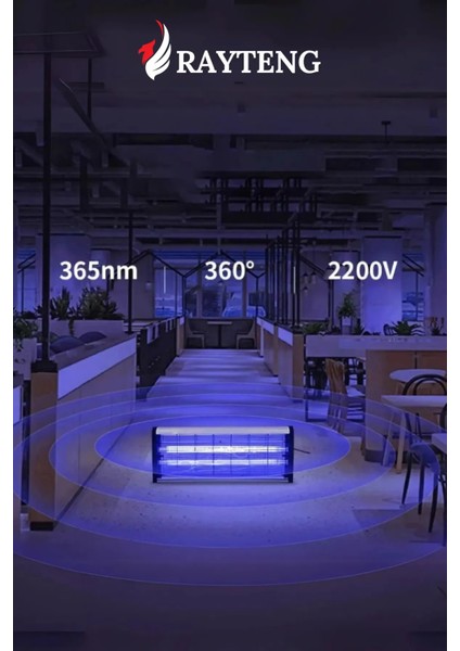 Büyük Boy Elektrikli LED Sivrisinek Yok Edici Büyük Boy Hem Gece Lambası Hem Haşere Engelleyici