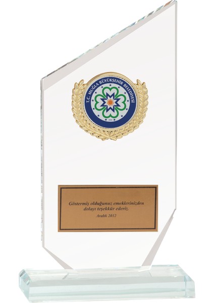 - Cam Plaketler - CM-007 B - 12X21 cm