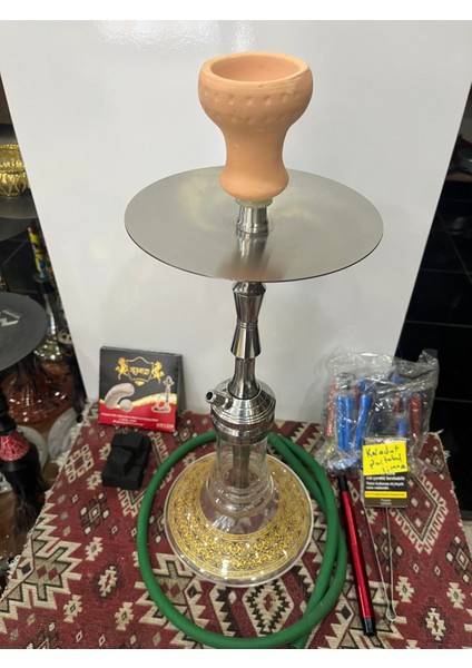 Ayyıldız Full Çelik Nargile Set