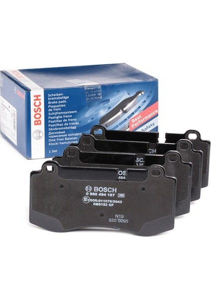 Diskli fren balatası seti; ön MERCEDES S 350 CGI 9/2010 - 12/2013 225 kW 221