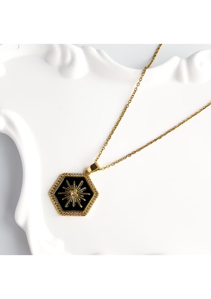 Noir Çelik Gold Arma Kolye modelleri